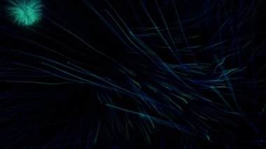 Parlayan parçacıklarla soyut arkaplan