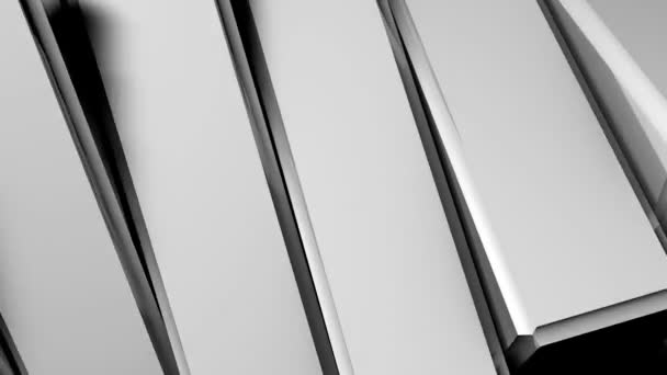 Fond abstrait de boîtes en acier de rotation avec réflexion 