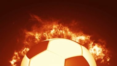 Animasyon gerçekçi futbol topu