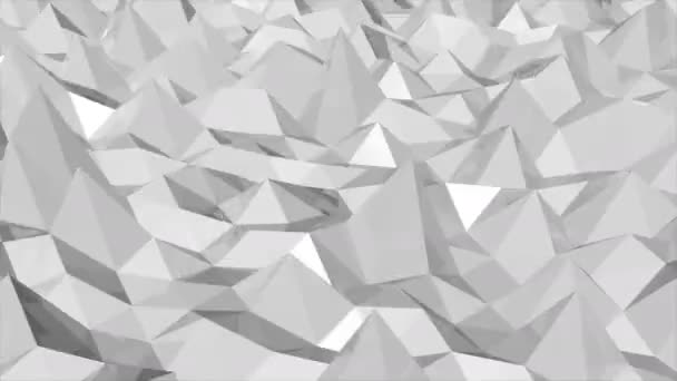 Animación de fondo cristalino triangular abstracto — Vídeo de stock