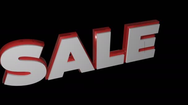 Teks "Sale" hancur — Stok Video