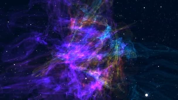 Galaxen Vintergatan Animation — Stockvideo