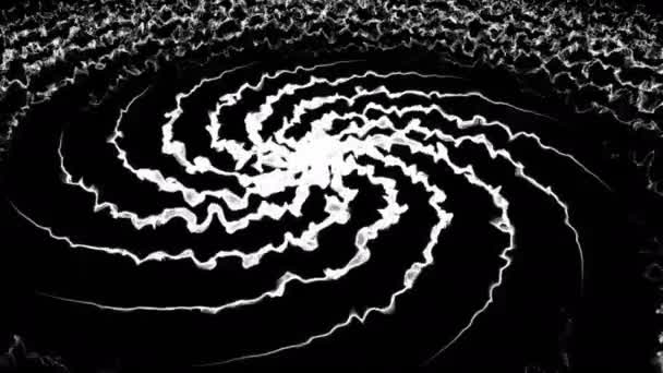 Spirale Fond abstrait avec particules — Video