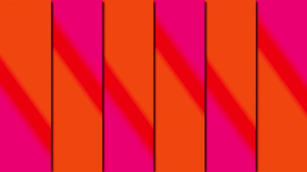 Mnohobarevné tvary obdélníků s lineárním přechodem, vygenerované počítačem. 3D vykreslení abstraktního pozadí. — Stock video