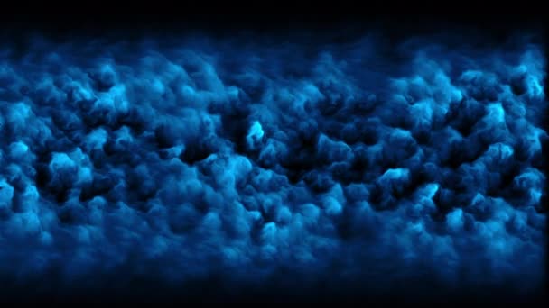 Computadora generada fondo realista de humo denso, 3D renderizar nubes densas abstractas — Vídeos de Stock