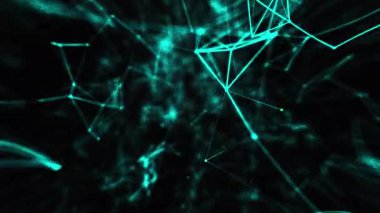 Soyut bağlantı noktaları. Teknoloji geçmişi. Ağ konsepti. 3d oluşturma