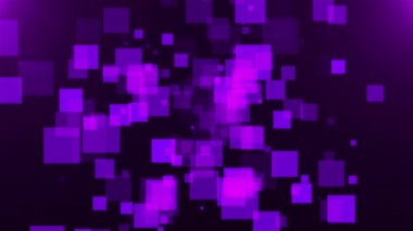 Uçan şeffaf kareli uzay. Bilgisayar oluşturulmuş 3d görüntüleme soyut arkaplanı