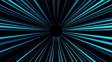 Karanlık ve aydınlık alanları olan yuvarlak bir tünel. Bilgisayar tarafından hipnotize edilmiş arka plan. 3B görüntüleme