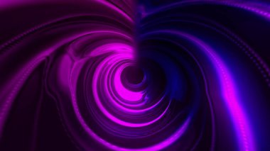 Parlak fütüristik tünel, bilgisayar üretimi. 3d özet arkaplan oluşturuluyor. Dönen bir koridorda