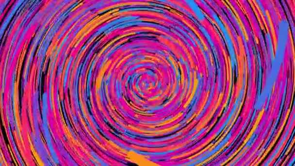 Multicolored radial lines, computer generated. 3d rendering abstract background. — Video Stock