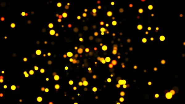 Espaço com muitas luzes led brilhantes brilhantes, computador gerado moderno fundo abstrato, renderização 3d — Fotografia de Stock
