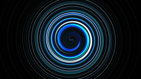 Linee di rotazione e torsione a spirale astratte, sfondo generato dal computer, sfondo di rendering 3D — Foto Stock