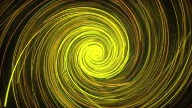 Işık akışı çizgileri, bilgisayar üretimi. Soyut bir spiral arkaplanın 3d görüntülenmesi.