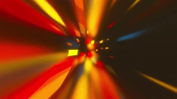 Flödet av flygande färgade rutor, dator genererad. 3D-rendering abstrakt bakgrund — Stockvideo