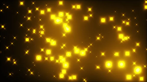 Starglow, gerado por computador. 3d renderização belas estrelas cintilantes em um fundo preto. — Fotografia de Stock