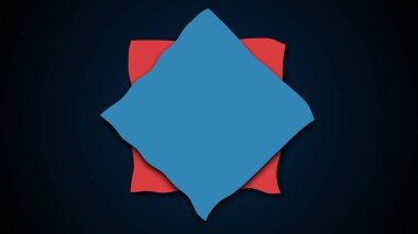 Bilgisayar soyut bir ağ arkaplanı oluşturdu. Sıvı kare şekillerin 3B canlandırması