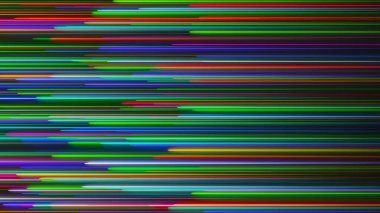 Birçok neon aydınlatma çizgileri siyah, soyut bilgisayar oluşturulmuş arkaplan, 3D görüntüleme