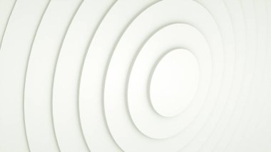 Bilgisayarla oluşturulmuş halkalardan oluşan bir arka plan. Soyut çember kümesinin 3d görüntülenmesi