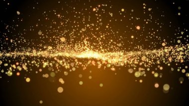 Birçok ışıltılı girdap parçacıkları uzayda, tatilde ve bayramlarda uçar..