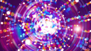 Uzayda parlak mor soyut parlama, modern bilgisayar tarafından oluşturulan arkaplan, 3d render arkaplan