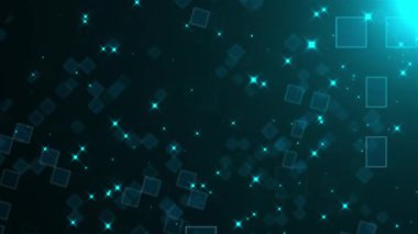 Soyut kareler ve yıldızlı uzay