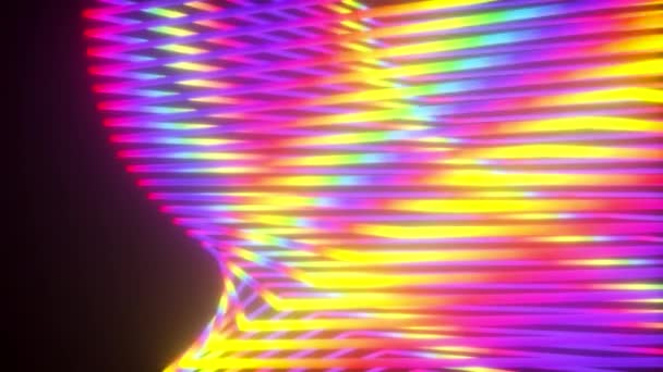 Красочные неоновые квадраты — стоковое видео