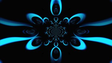 Bulanık fraktal geometrik iz sürücüsü soyut arkaplan.