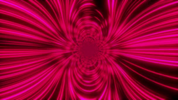 Hyperspace lineaire tunnel abstracte achtergrond. — Stockvideo