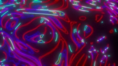 Rastgele doğrusal şekiller akıyor.