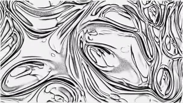 流体形状的抽象波纹. — 图库视频影像
