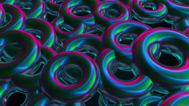 Torus colorés abstraits — Video