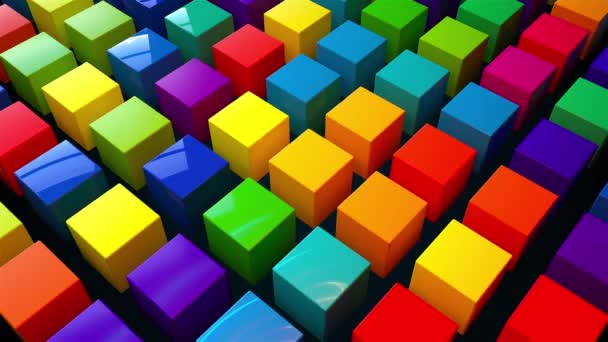 Cubes de couleurs aléatoires — Video