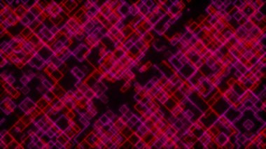 Bilgisayar ince çizgilerden farklı boyutlarda hücreler üretti. 3d soyut teknoloji arkaplanı oluşturuluyor