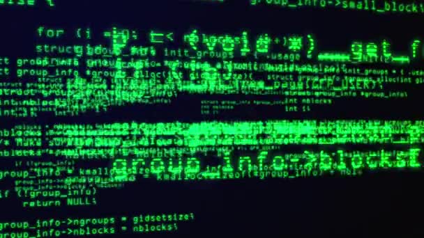 Code de programmation via le terminal d'écran d'ordinateur — Video