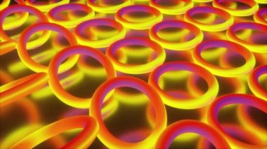 Renkli neon halkalar