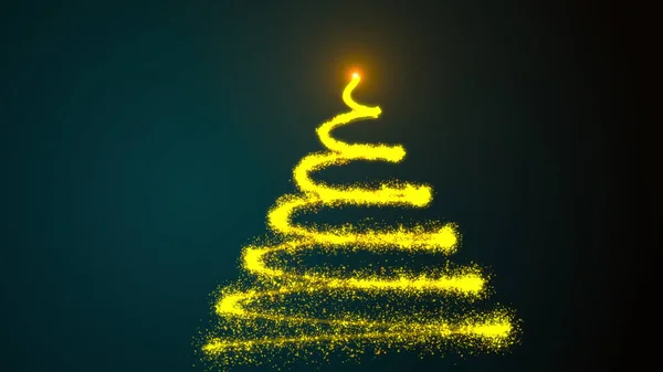 Χριστουγεννιάτικο δέντρο σωματιδίων — Φωτογραφία Αρχείου