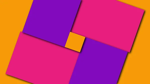 Formas geométricas coloridas, geradas por computador. 3d renderizar pano de fundo visual — Fotografia de Stock