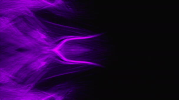 Абстрактный фон с красочными частицами на ветру. Цифровой фон — стоковое видео