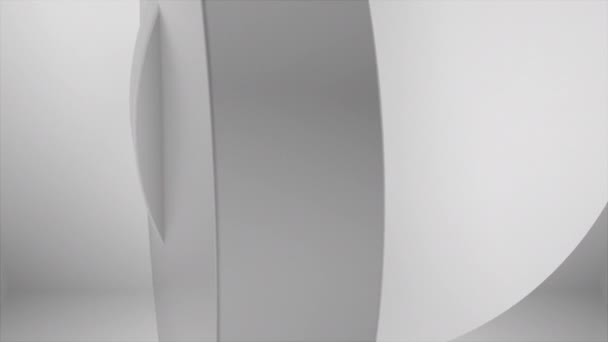 Великі сучасні геометричні фігури. 3D візуалізація абстрактного фону, створений комп'ютером — стокове відео