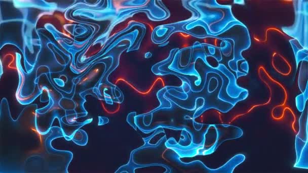 Abstract background with wriggling waves — Stock Video
