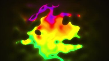 Kıvrılan dalgalarla soyut arkaplan