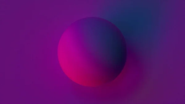 Sphère suspendue dans un espace multicolore — Photo