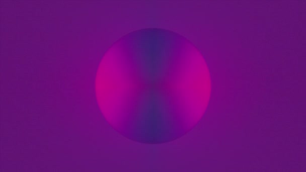 Esfera colgando en un espacio multicolor — Vídeos de Stock