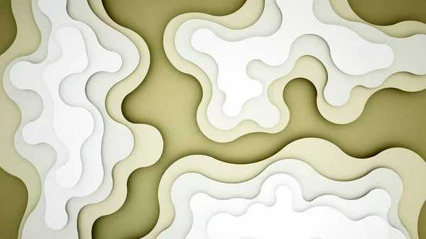 Green Gray Wave Artwork Background Backdrop Wavy Green Gray Paper — Stock Photo, Image