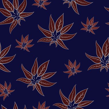 Soyut kırmızı gece Dikişsiz desen bırakır