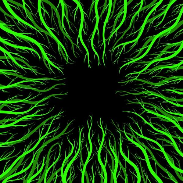 zehirli yeşil dallar çerçeve