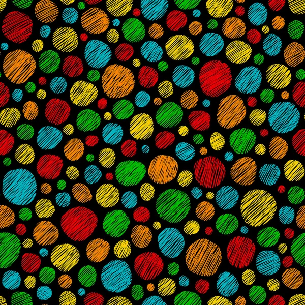 Siyah arka plan, seamless modeli üzerinde dağınık damla