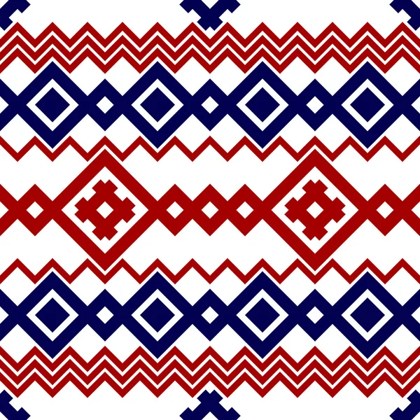 Borduren of breien patroon van Russische en Oekraïense nationale naadloze. — Stockvector