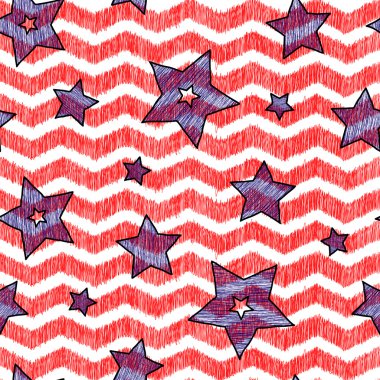 Stars and stripes sorunsuz doku kağıdınız kağıt, backgrouns ve Tekstil