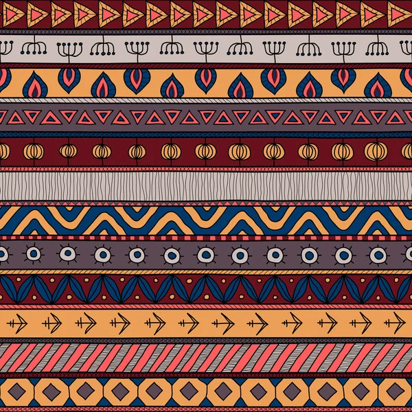 Kabile çok renkli seamless modeli, Hint ya da Afrika etnik patchwork stili